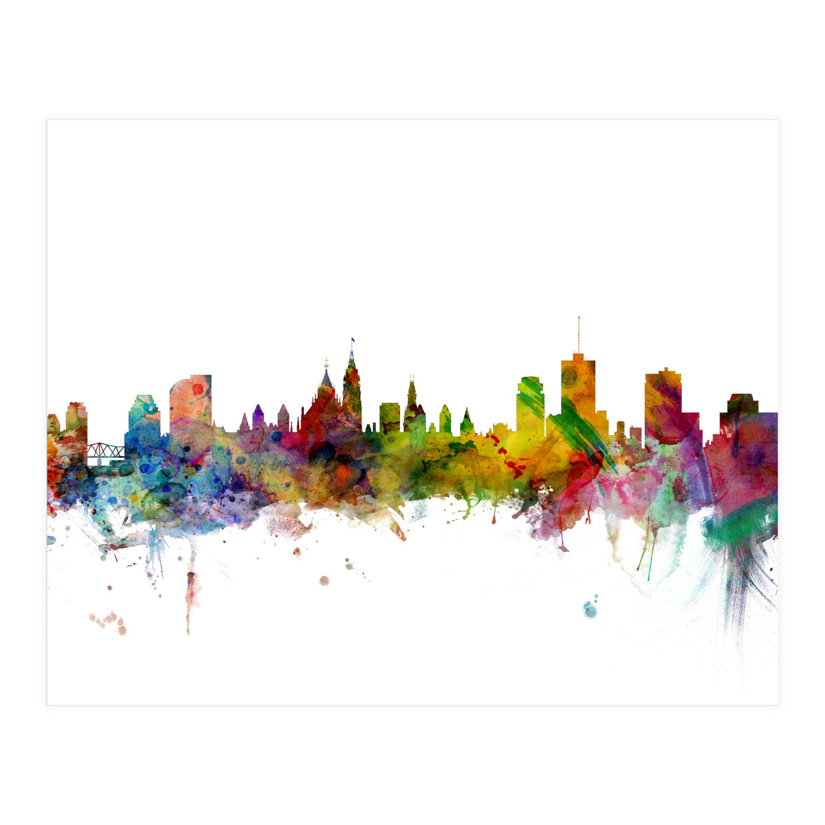Ottawa Canada Skyline (Print Only)