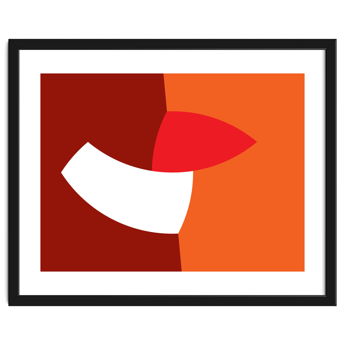 Geometric Shapes No. 66 - orange & reds