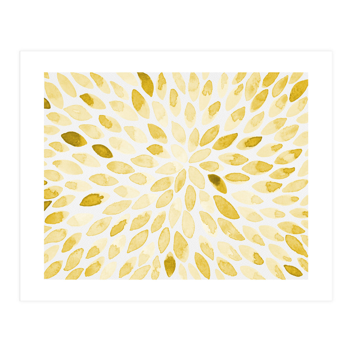 Watercolor Burst Yellow (Print Only)