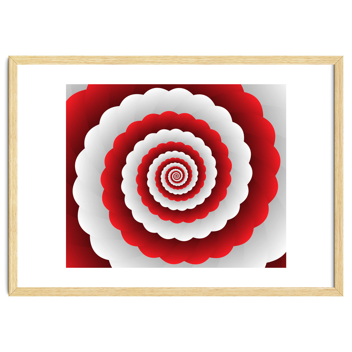 Red Modern Floral Interior Design