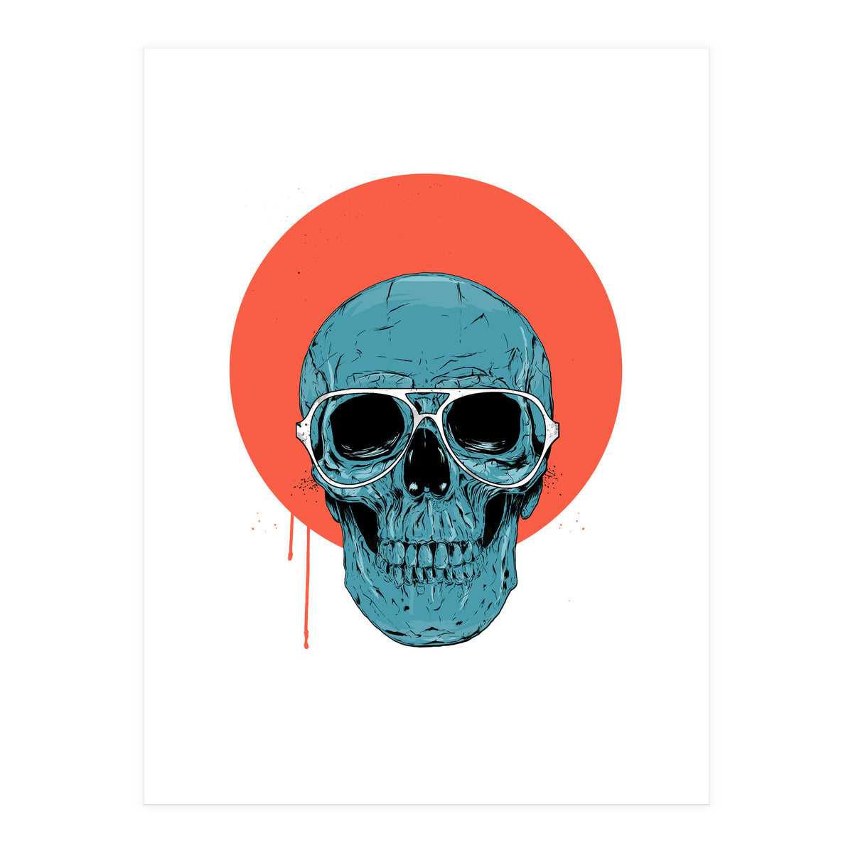 Blue Skull II (Print Only)