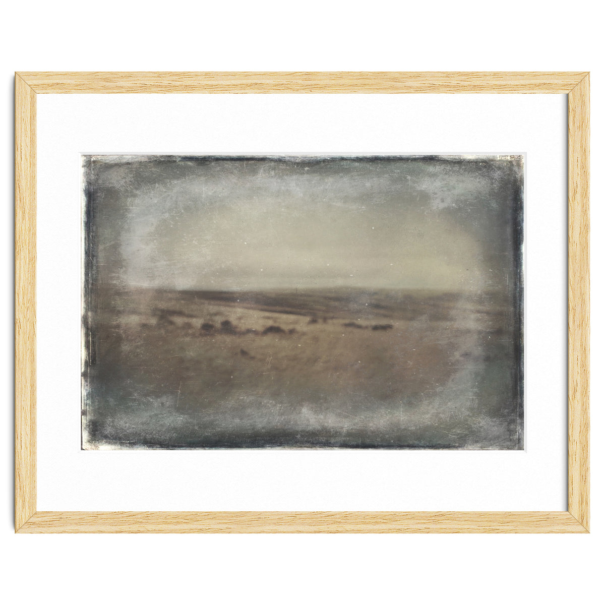 Bleak winter landscape of Saddleworth Moor