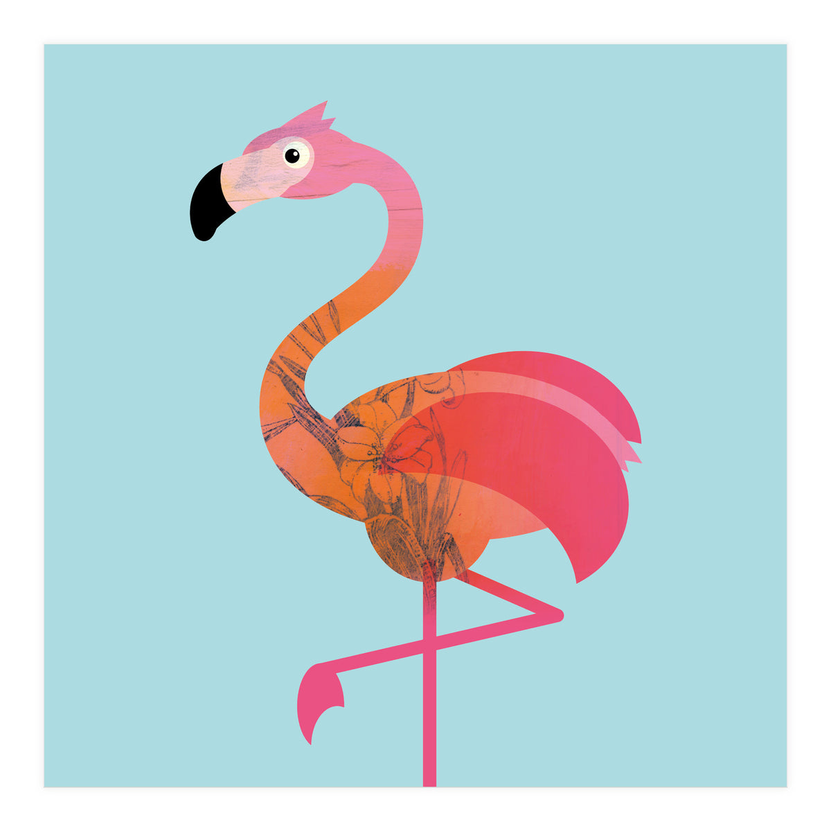 Kids Room Flamingo (Print Only)