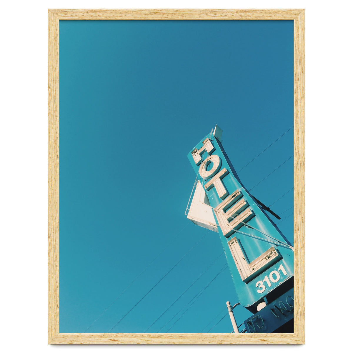 Hotel sign in California