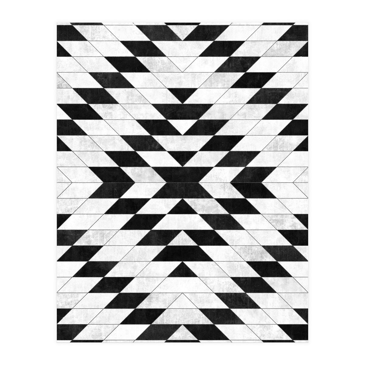 Urban Tribal Pattern No.15 - Aztec - White Concrete (Print Only)