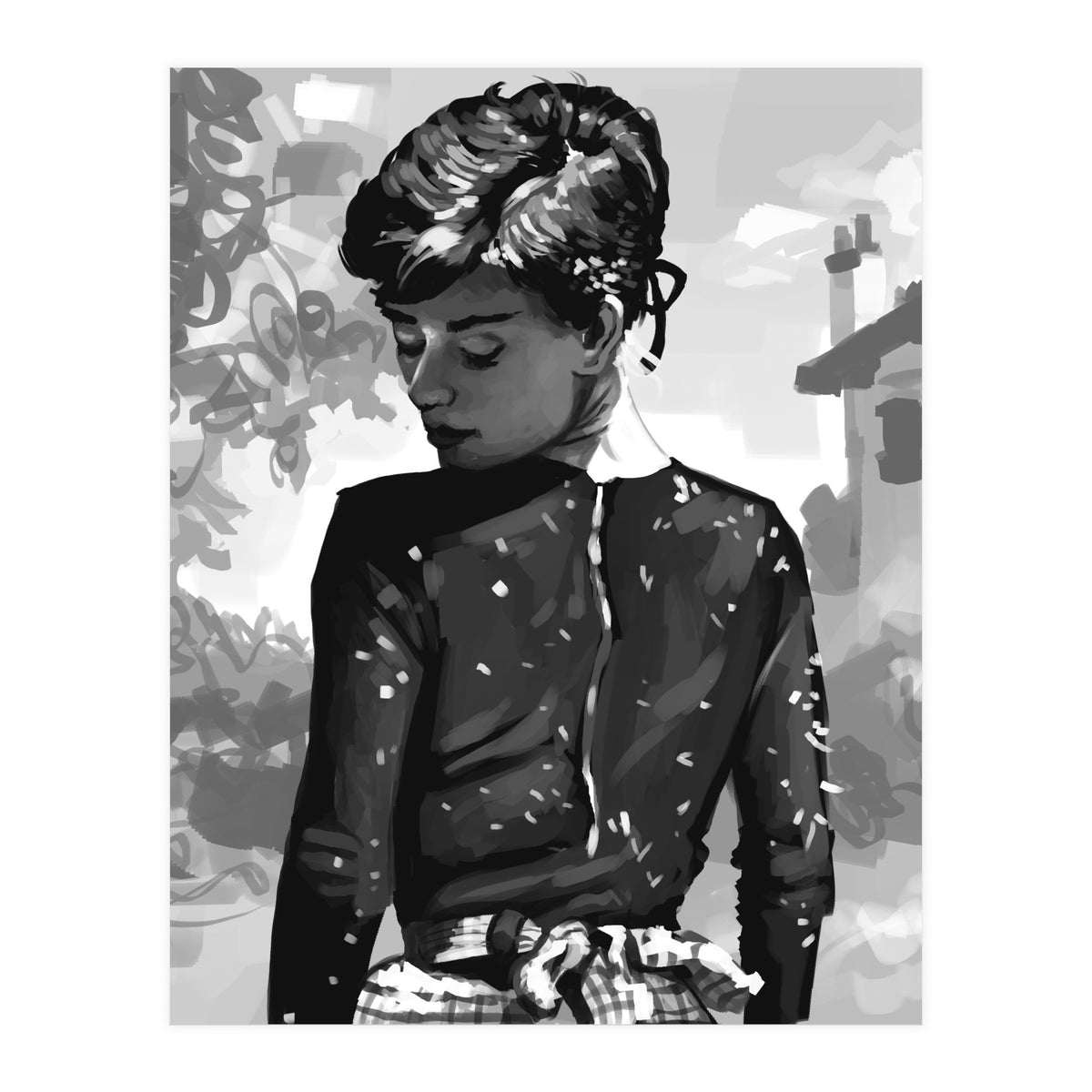 Audrey Monochrome (Print Only)