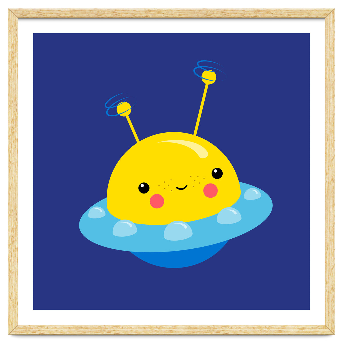 Nursery Picture Kawaii UFO