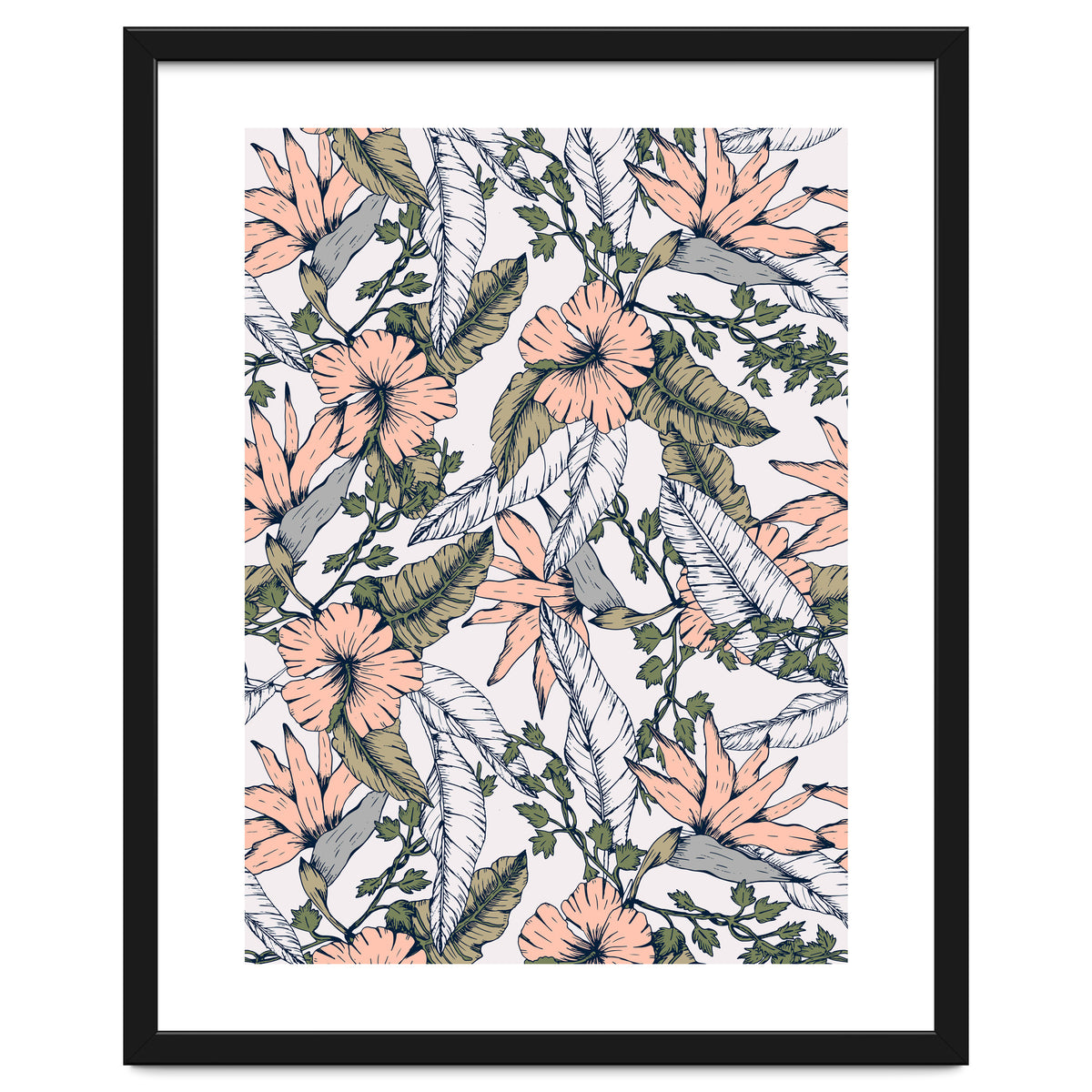 Tropical pattern pastel