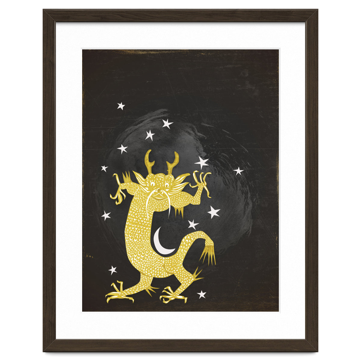 Vintage Cosmos: Golden Dragon