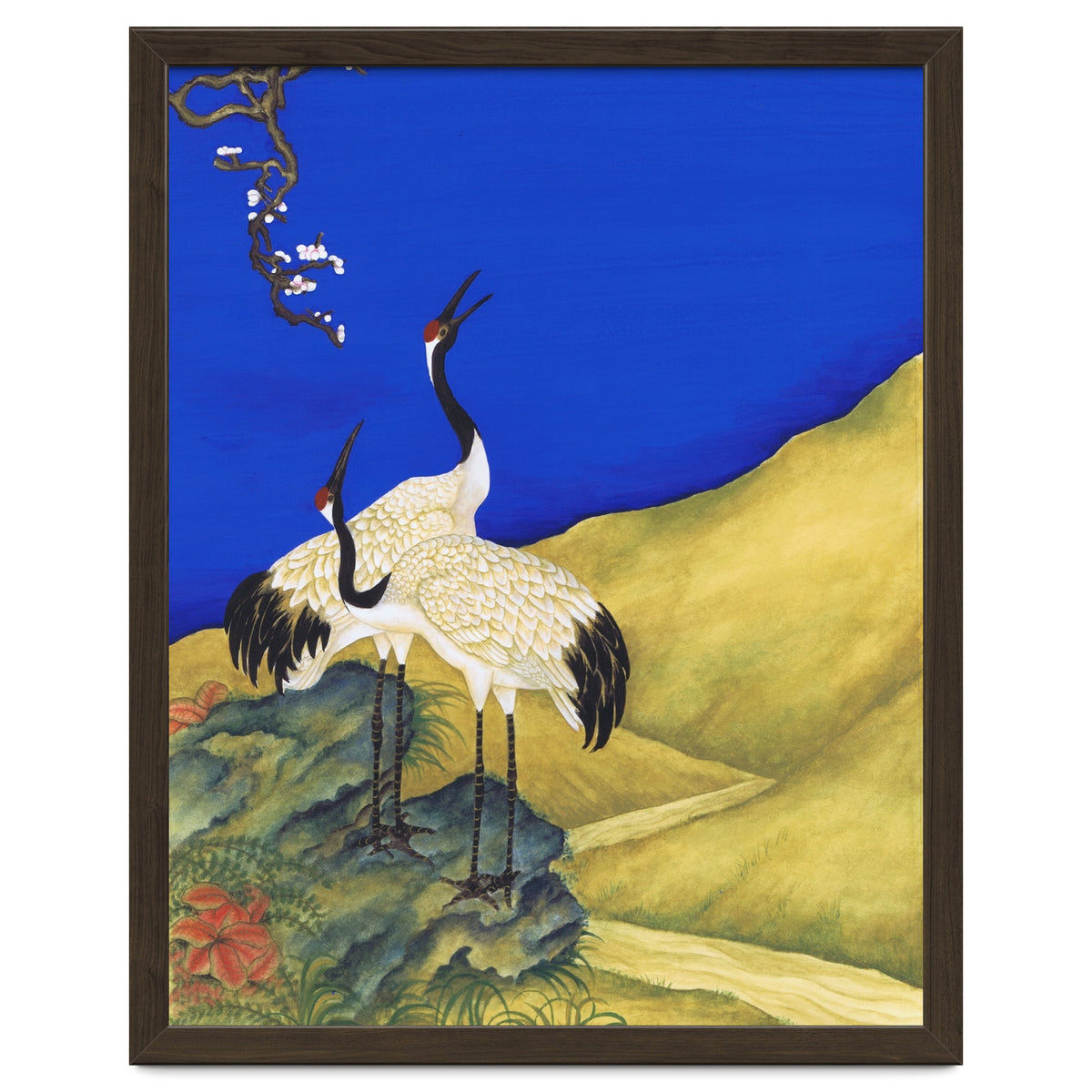 Cranes Under A Cobalt Sky 4