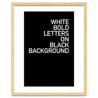 WHITE BOLD LETTERS