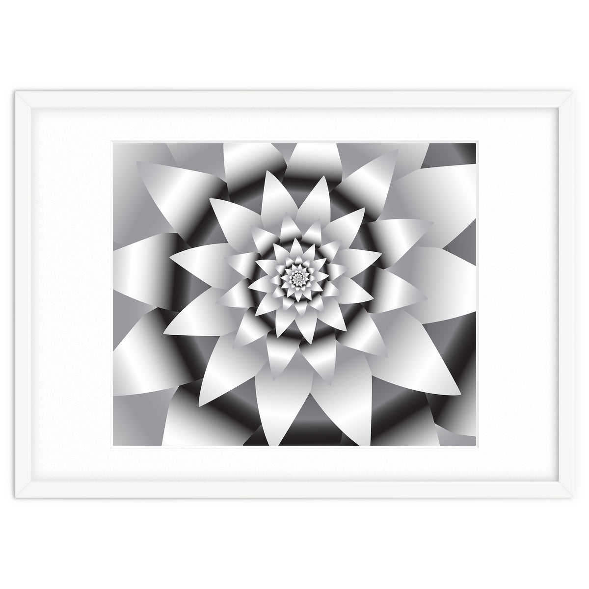 Abstract Modern Flower Design Art