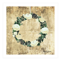Wreath #White Flowers #Royal collection (Print Only)