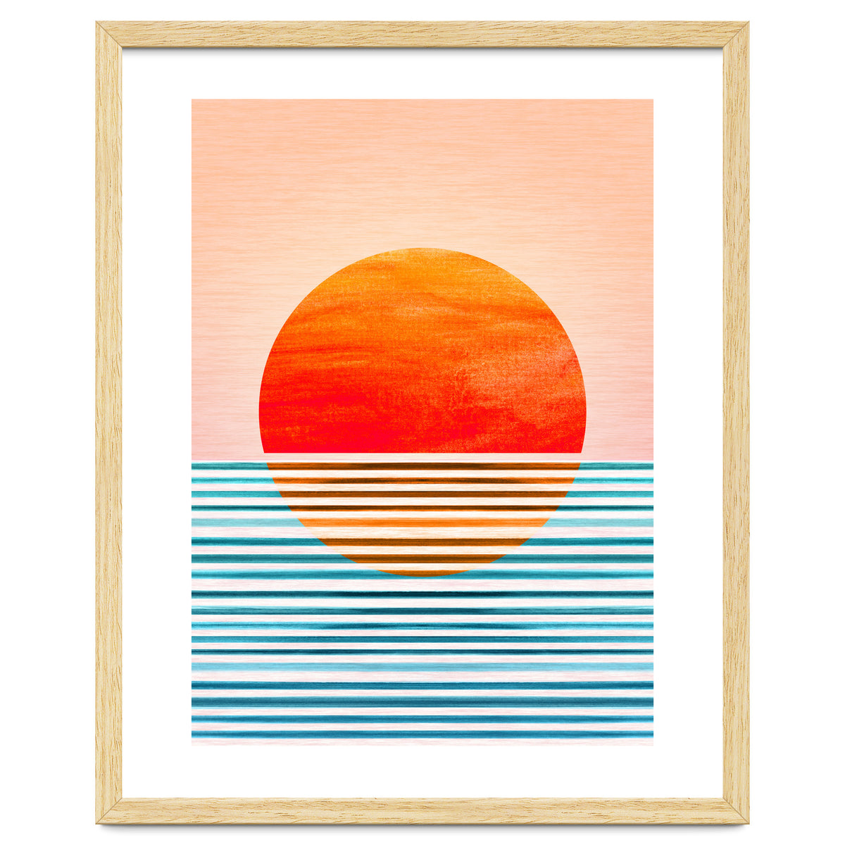 Geometric Minimalist Sunset