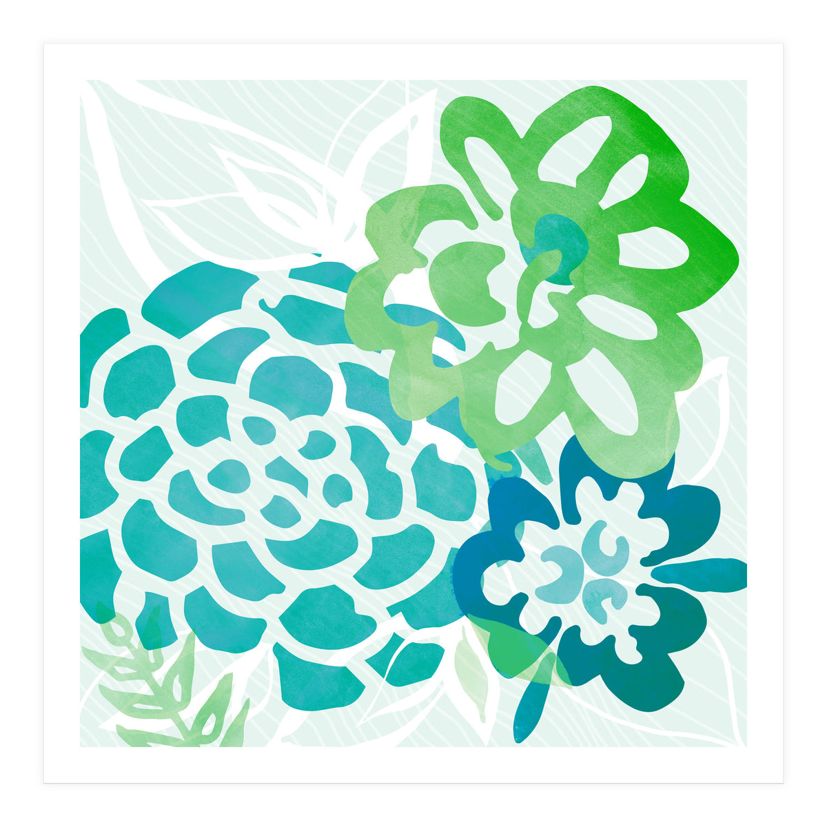 Abstract Coastal Floral (Print Only)