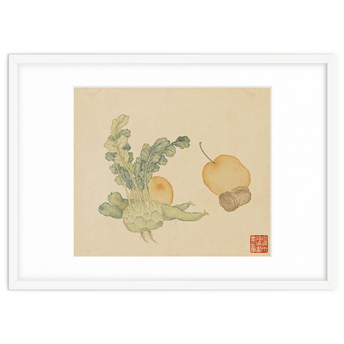 Wang Chengpi ~flowers And Vegetables, Vegetables, Fruits, Epiphyllum, Pears, Peppers