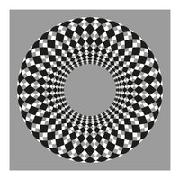 Black and white round (Print Only)