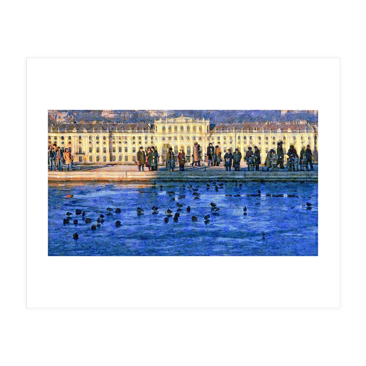 Winter's day at Schoenbrunn (Print Only)
