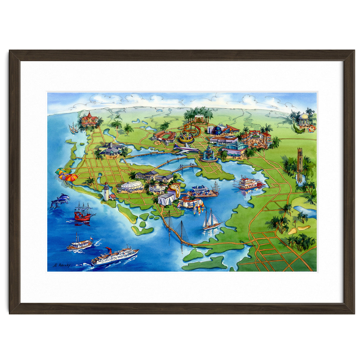 Tampa Bay Illustrated Map