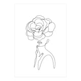 female flower line-a (Print Only) thumbnail