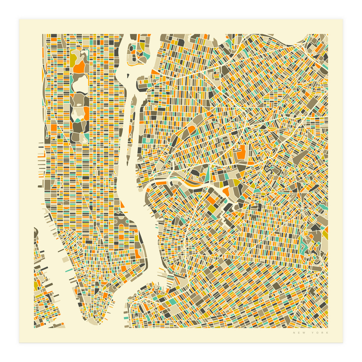 NEW YORK MAP (Print Only)