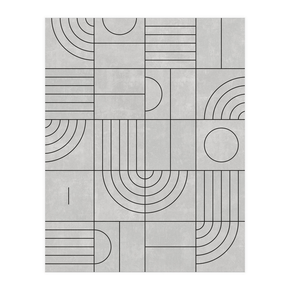 My Favorite Geometric Patterns No.21 - Grey (Print Only)