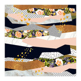 Collage of textured shapes and flowers (Print Only) thumbnail