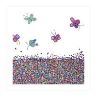 Butterflies Are Free (white) (Print Only)
