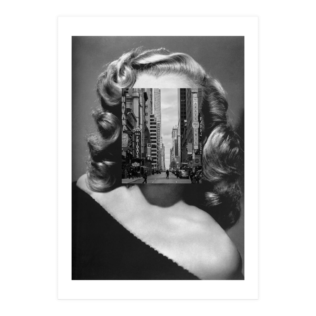 Marilyn In The Streets (Print Only)
