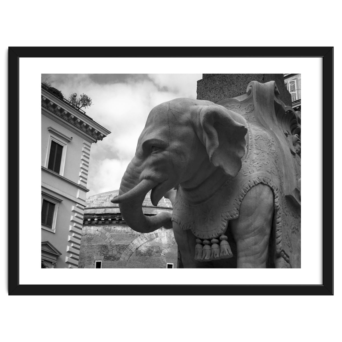 Elephant and Obelisk