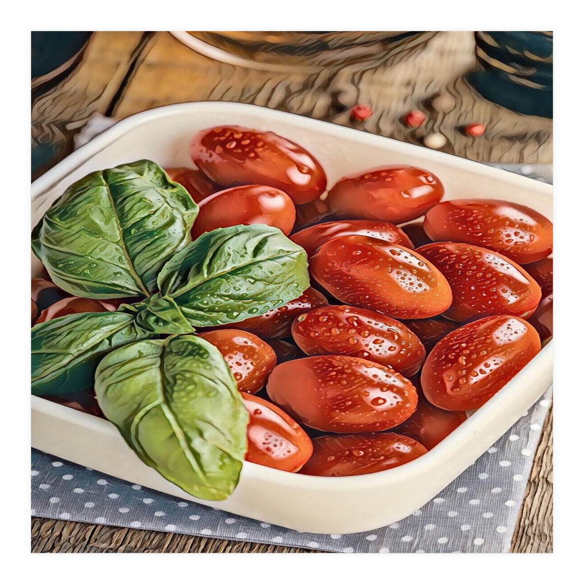 Fresh Tomatoes Italian Cuisine (Print Only)