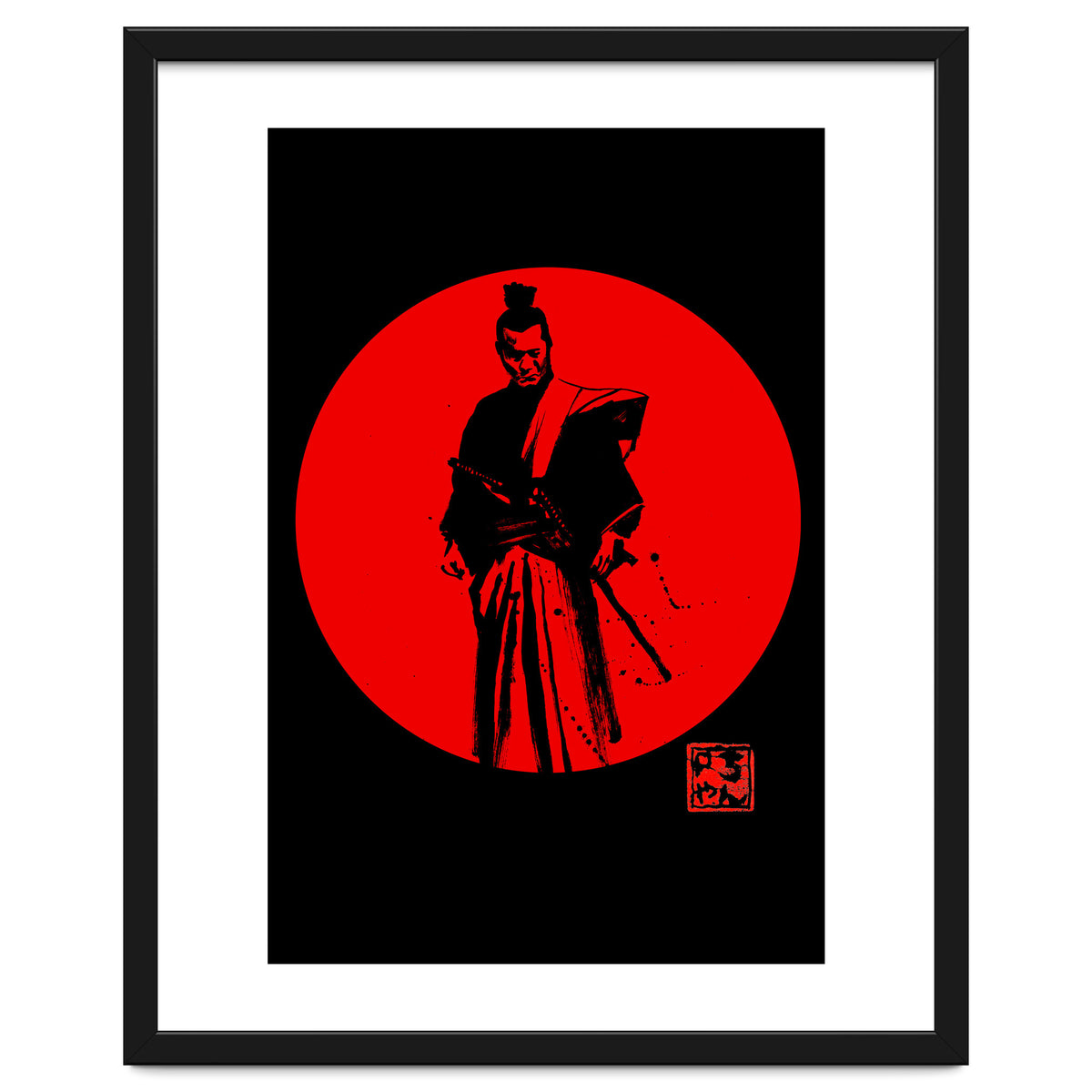 Samurai In Red Sun