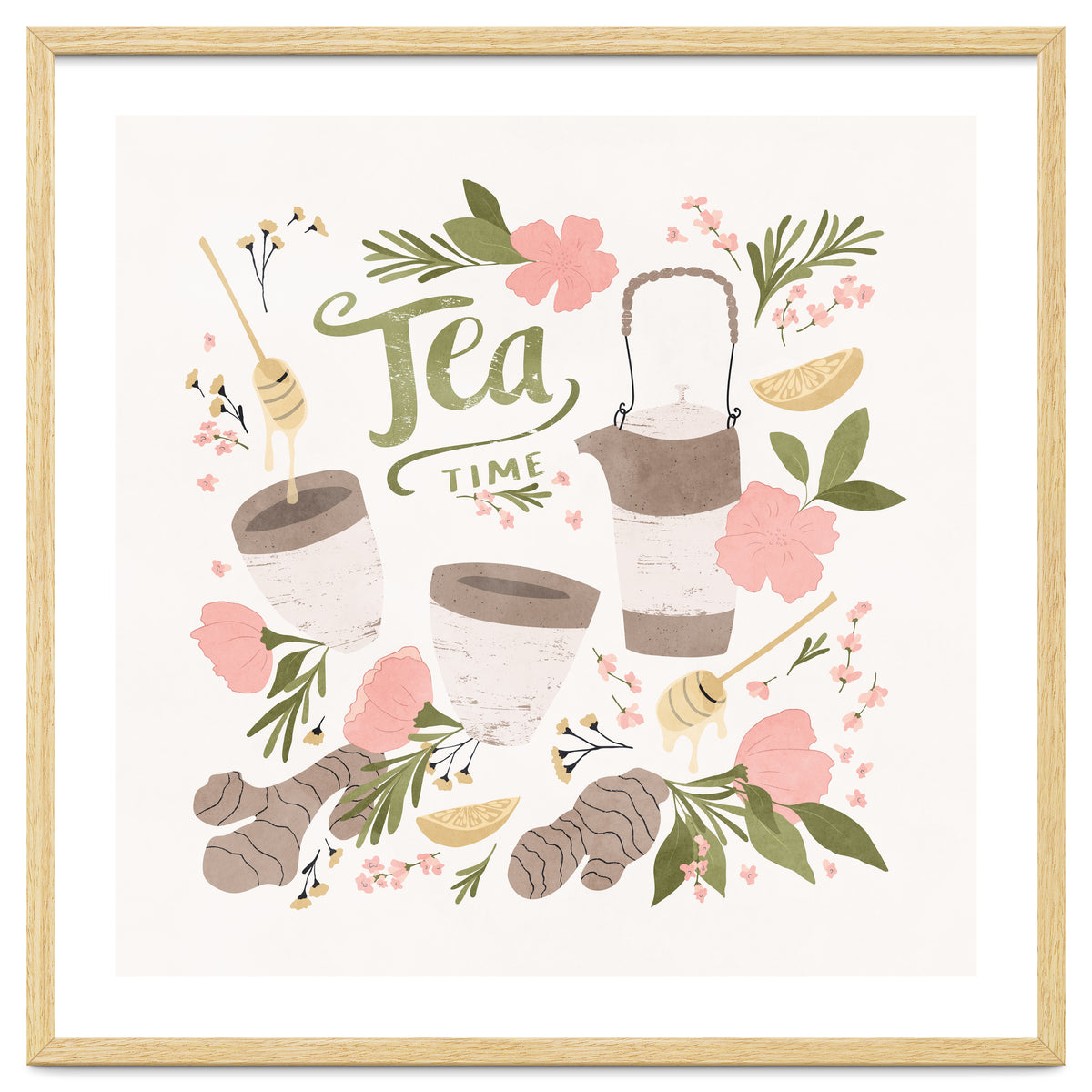 Ginger Lavender Tea Art