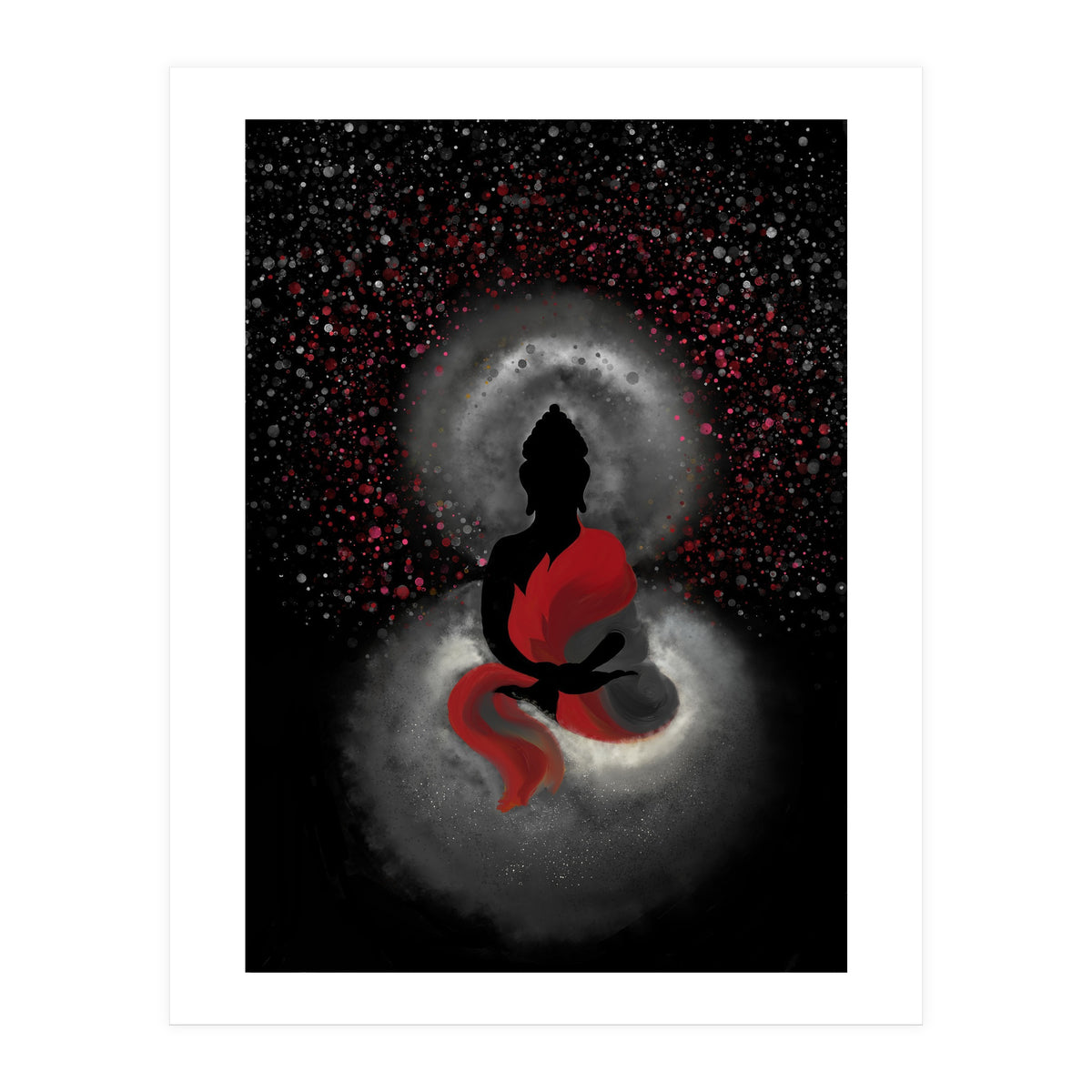 Cosmic Buddha Red (Print Only)