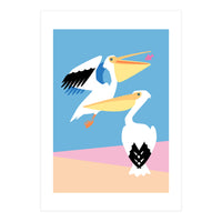 Pastel Pelicans (Print Only)