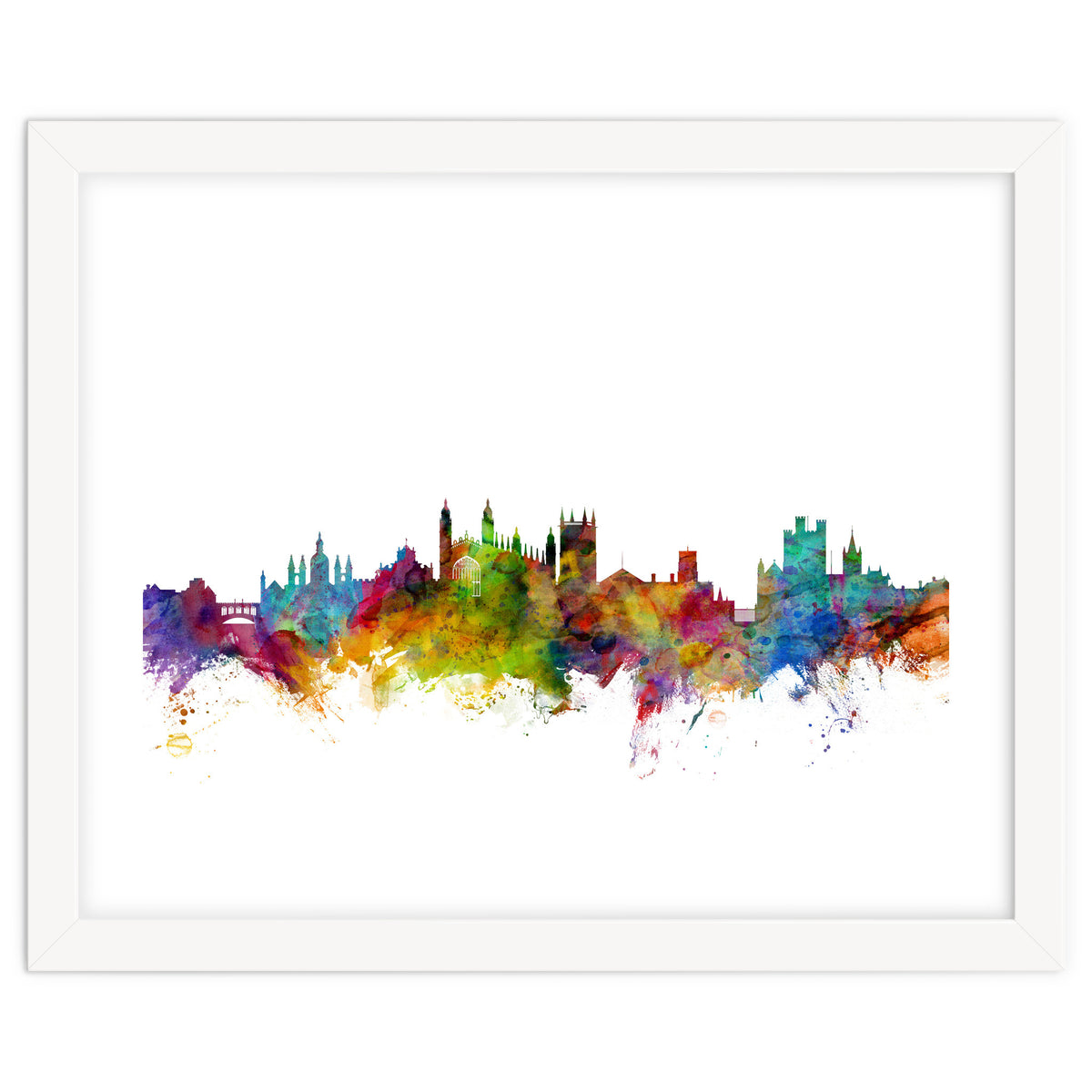 Cambridge England Skyline