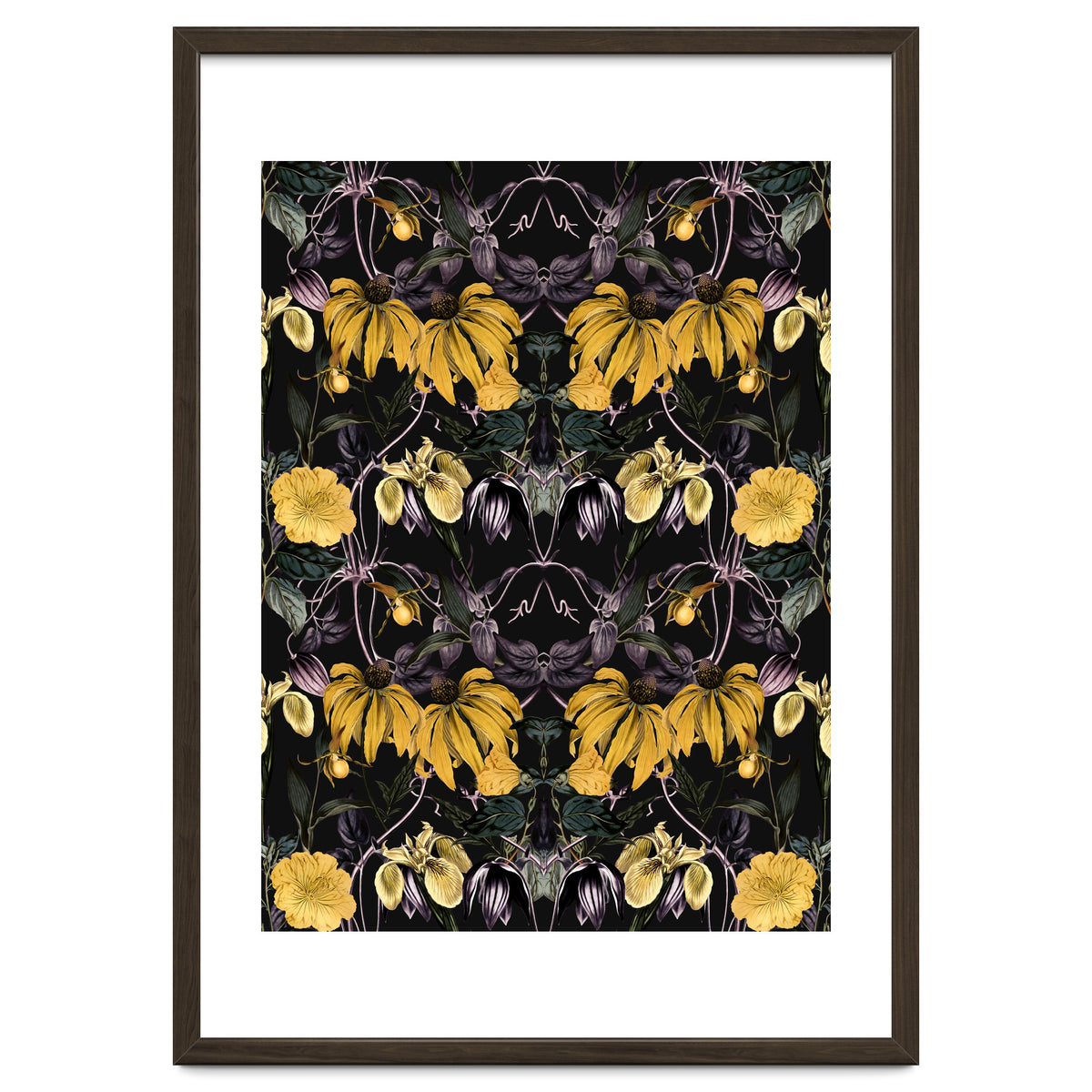 Nocturnal botanical garden kaleidoscope