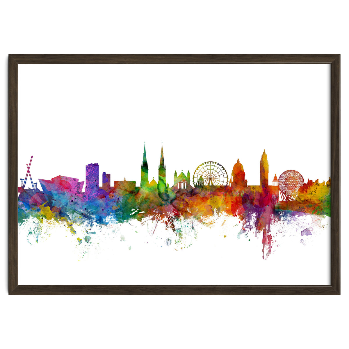 Belfast Northern Ireland Skyline