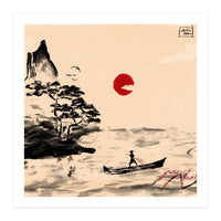 Calm Waters Sumi-e (Print Only)