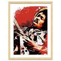 Jimi Hendrix pop art poster