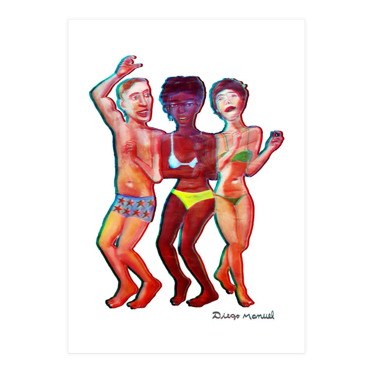 Beach Party 3d 4 (Print Only)