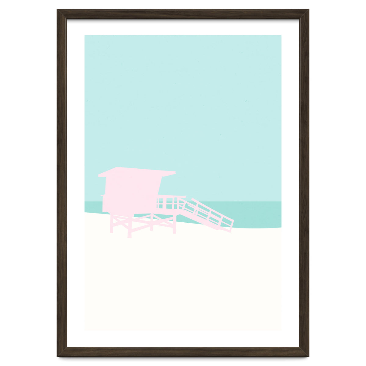 Minimal Lifeguard Tower - Turquoise Coast