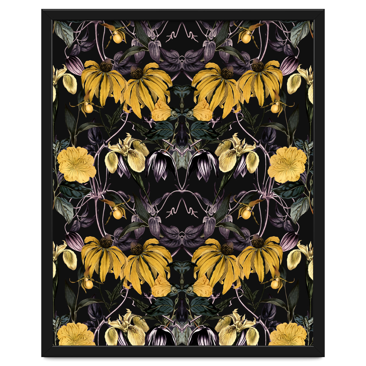 Nocturnal botanical garden kaleidoscope