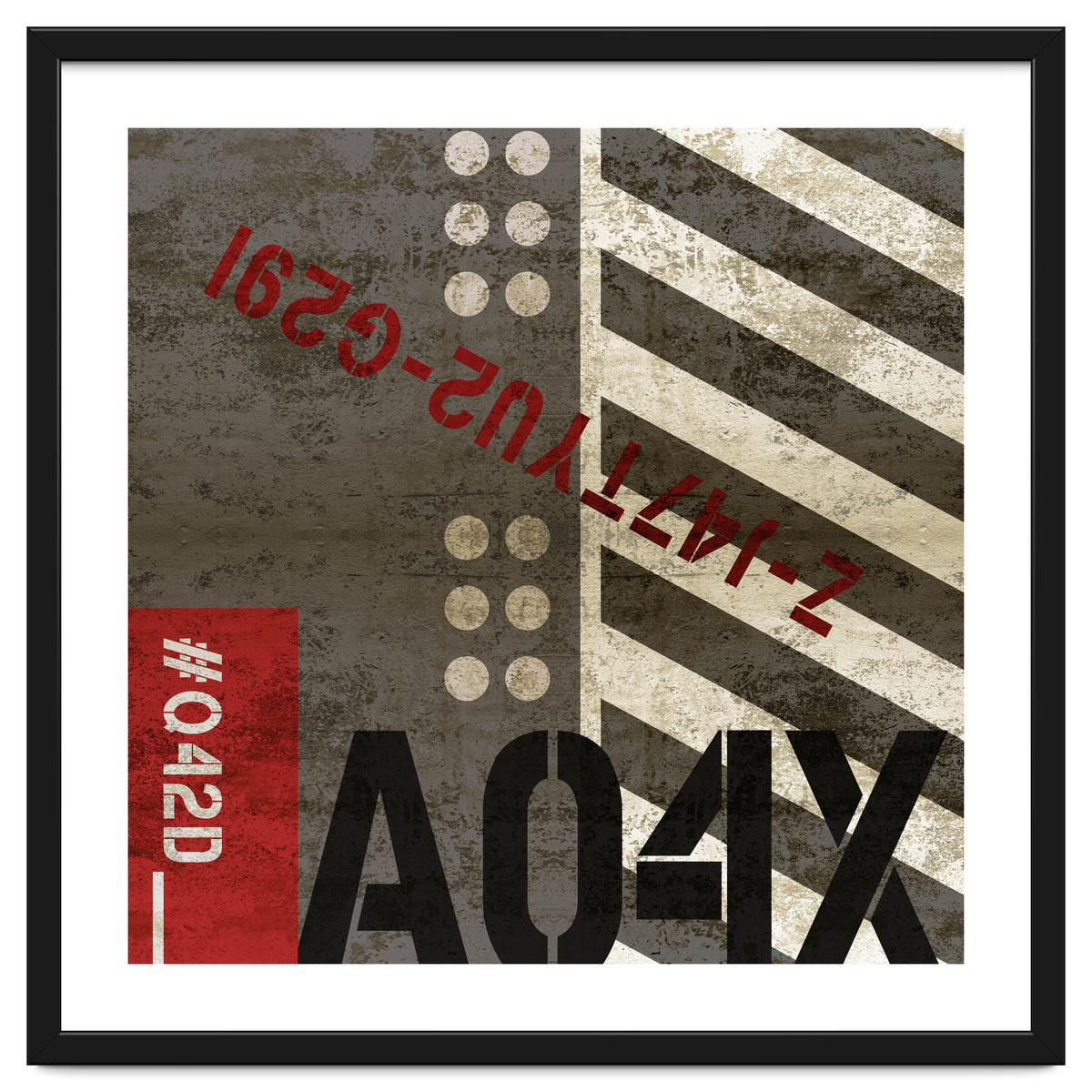 Abstract Industrial Grey Stripes