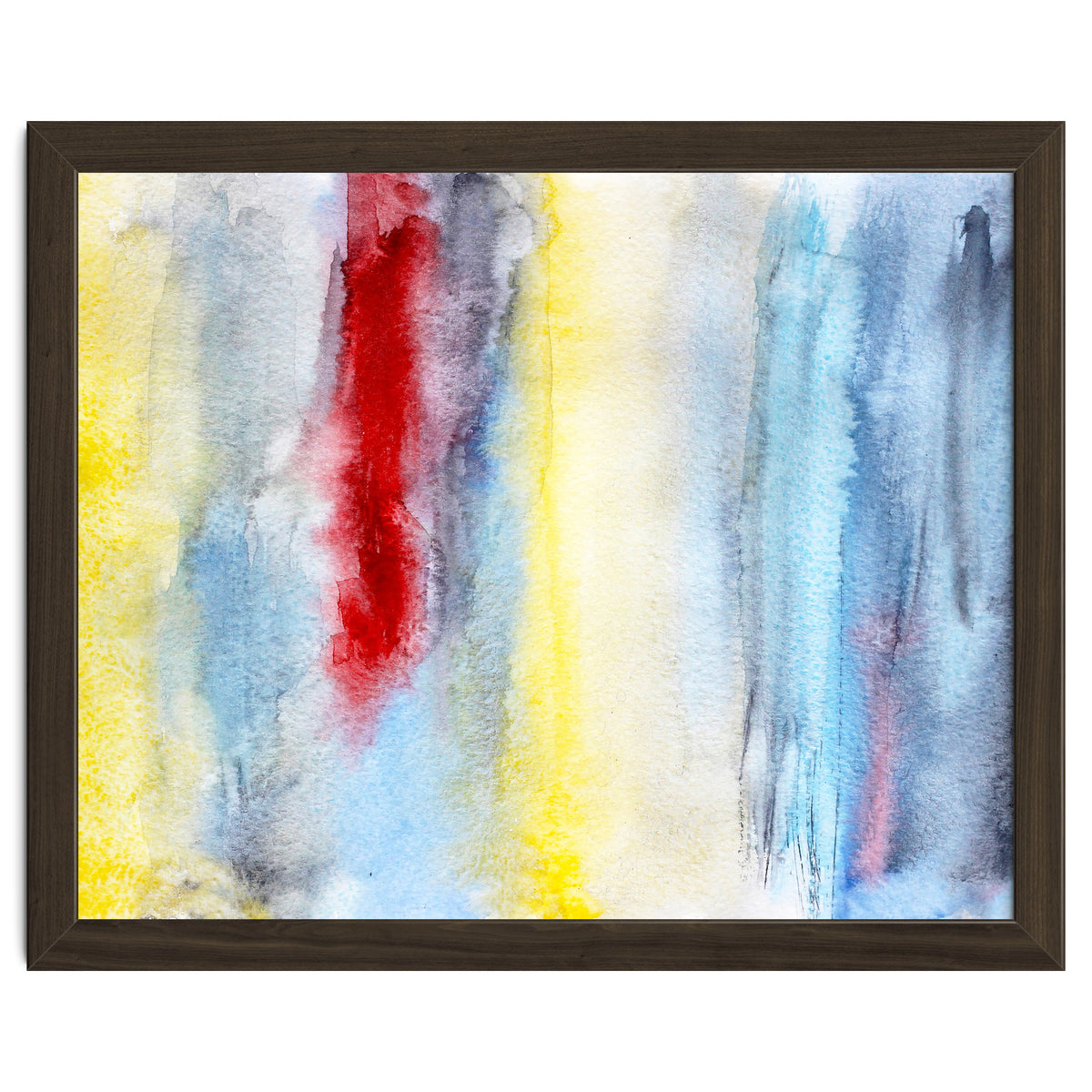 Touch of red || abstract watercolor