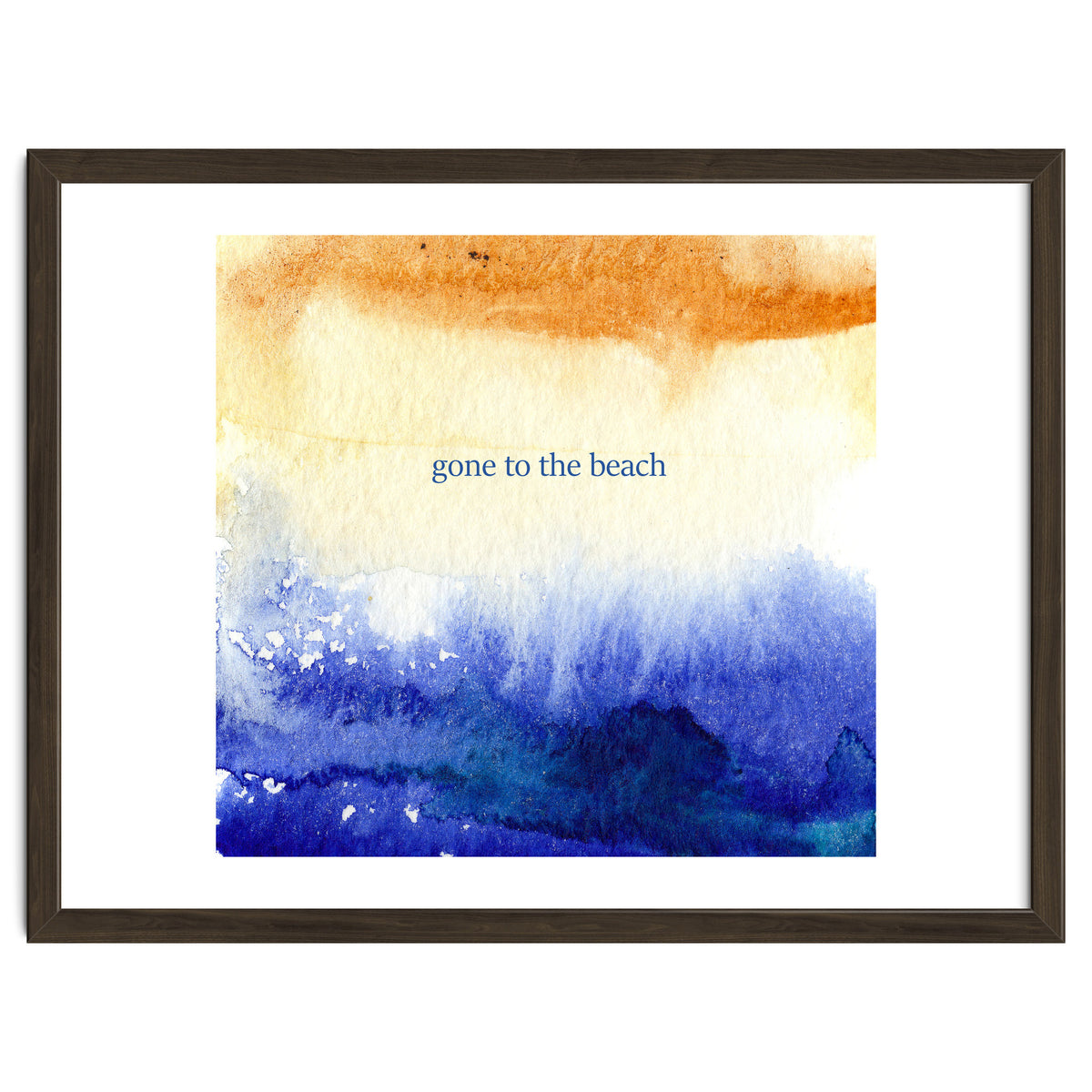 Gone to the beach || watercolor