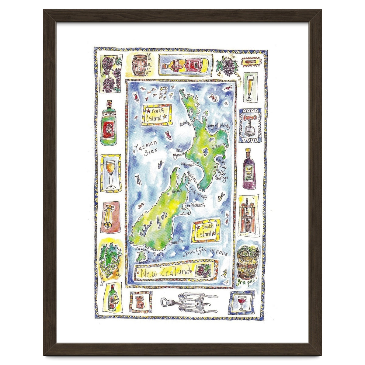 A wine map of New Zealand