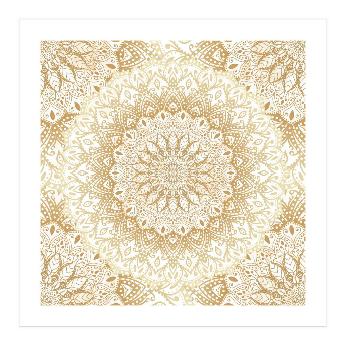 Mandalas For May Gold (Print Only)