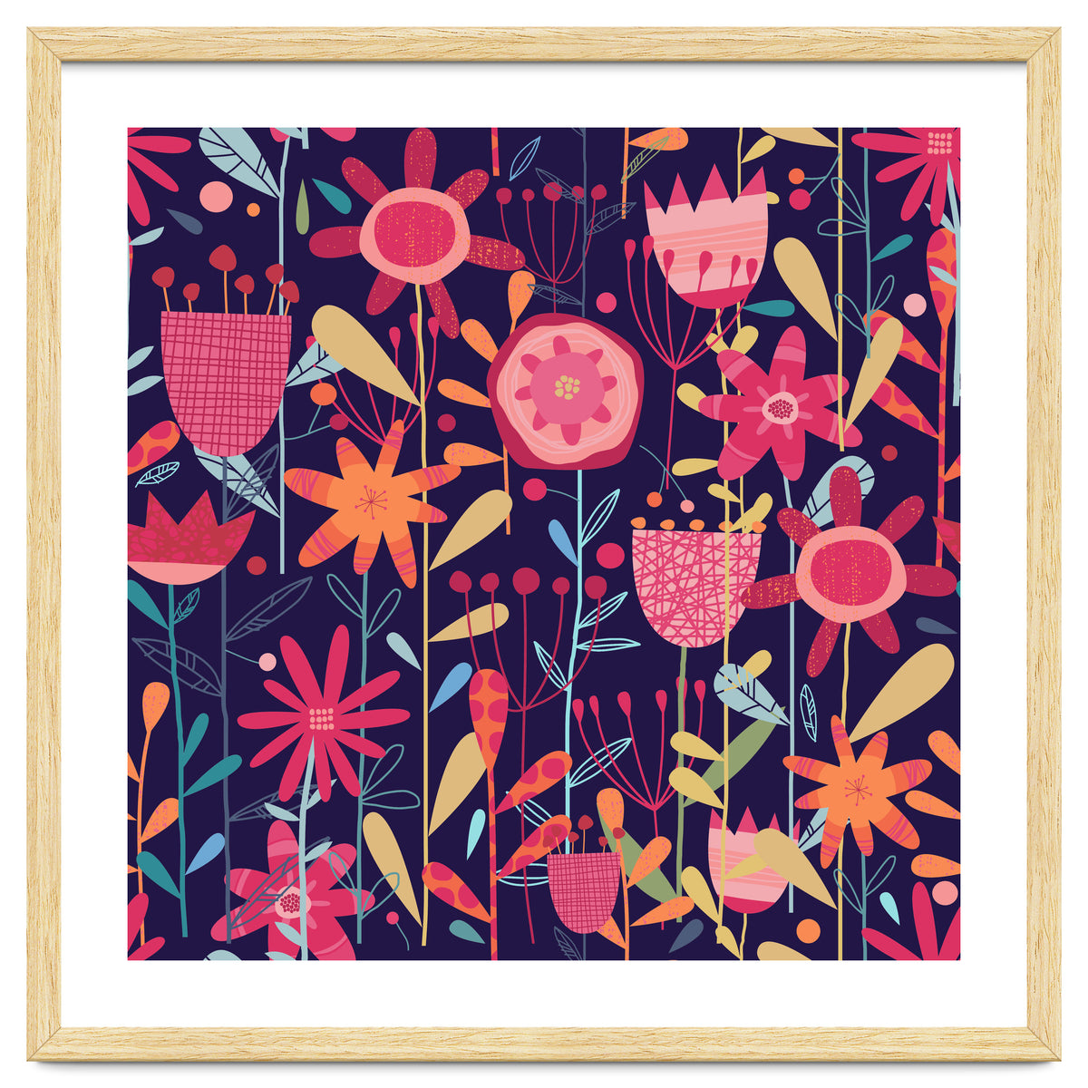 Wild Weeds And Flowers Dark