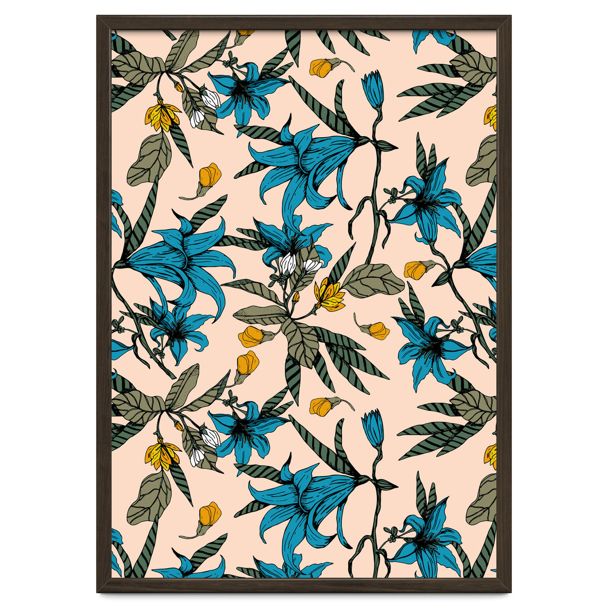 Blooming blossoms bluish I